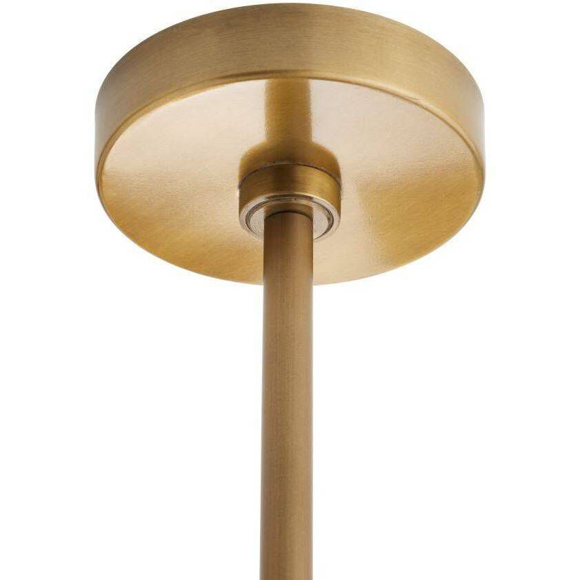 Fenton 3 Light 23.5 inch Antique Brass and Black Pendant Ceiling Light