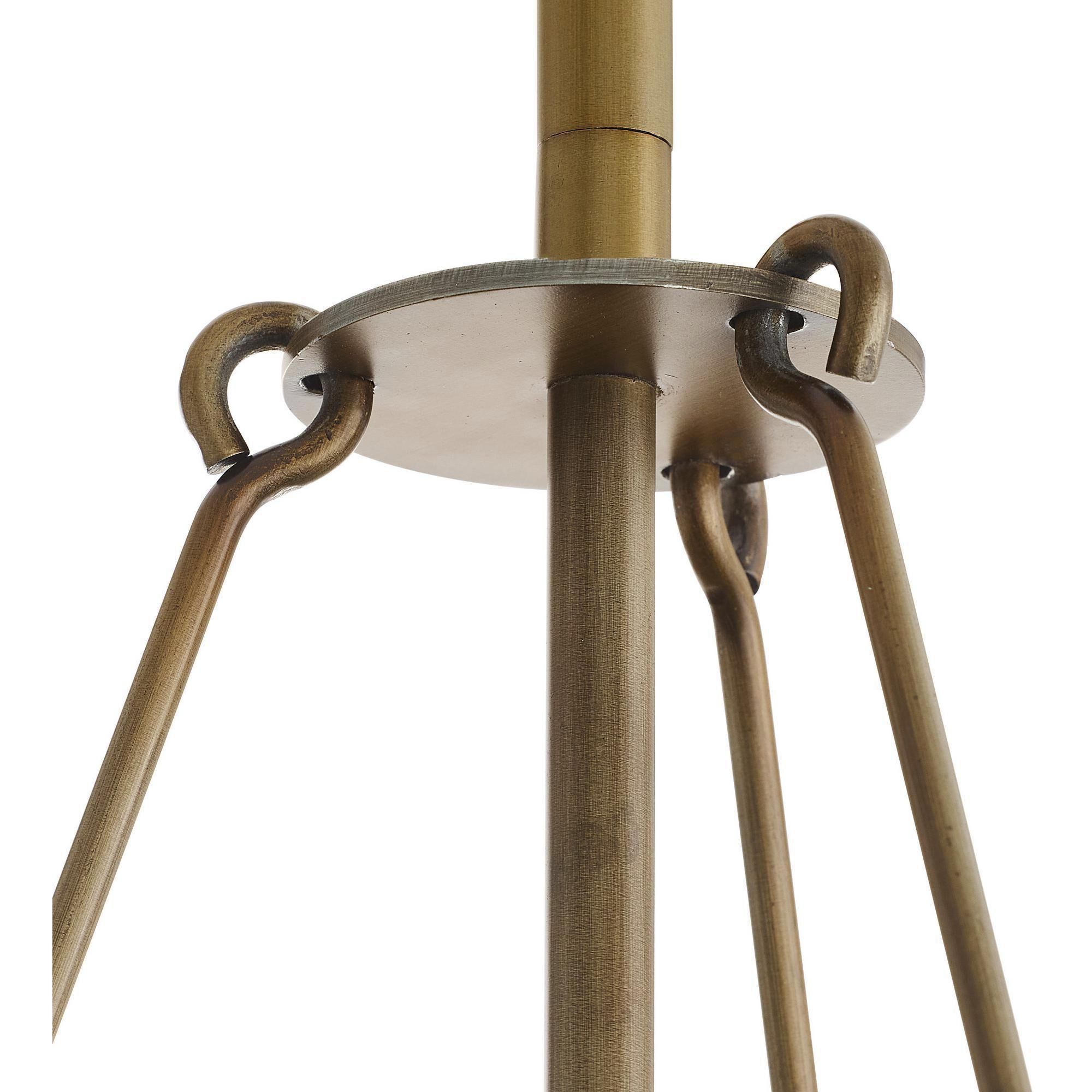 Lexa 3 Light 40 inch Vintage Brass Pendant Ceiling Light