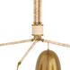 Worth 4 Light 40.5 inch Vintage Brass Chandelier Ceiling Light