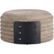 Titus 18.5 inch Taupe and Sable and Blackened Bronze Ottoman