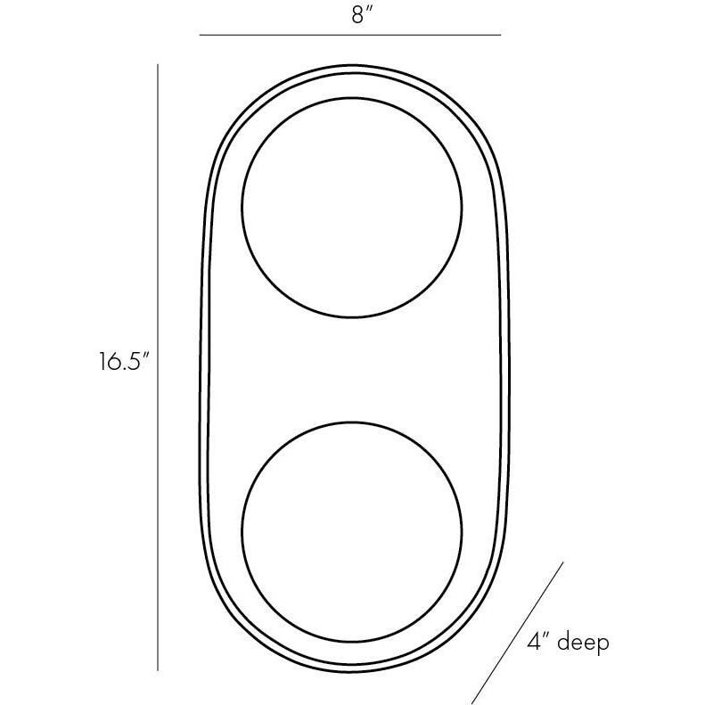 Glaze Sconce Wall Light, Large