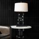 Howes 32 inch 150.00 watt Natural Iron and Galaxy Marble Lamp Portable Light