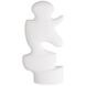 Mello Matte White Plaster Sculpture