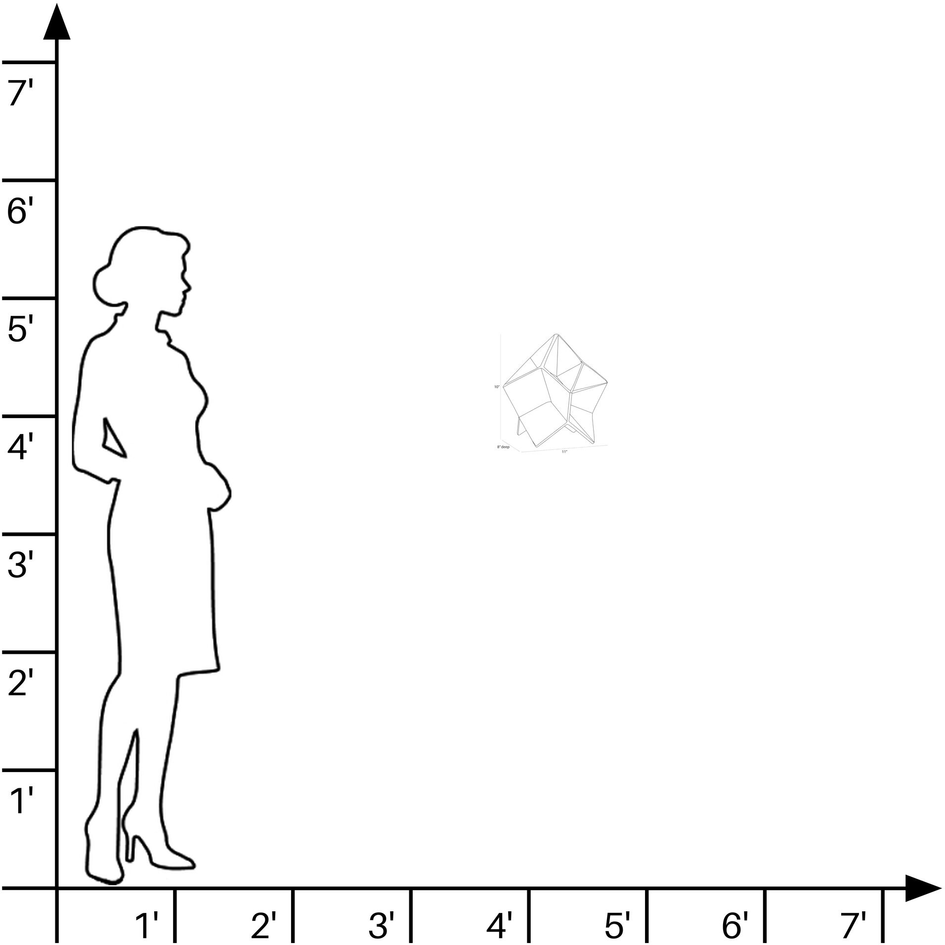 Kendrick 11 X 10 inch Sculpture