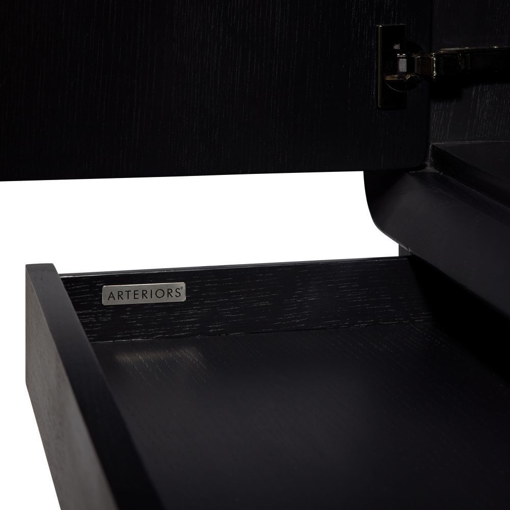 Cantu 40 inch Ebony Cocktail Cabinet