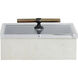 Aliyah 11 inch White Decorative Box