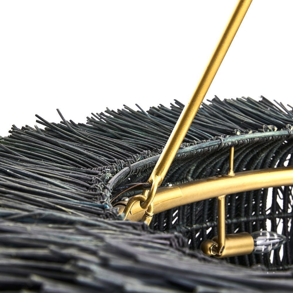 Zaria 47 inch Black Stained Chandelier Ceiling Light