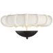Camella 1 Light 18 inch Ivory and English Bronze Flush Mount Ceiling Light, Small