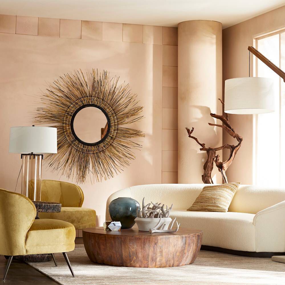 Jacob 48 inch Washed Tobacco Coffee Table