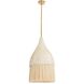 Marley 1 Light 14.5 inch Lime Wash and Bleached Natural Pendant Ceiling Light