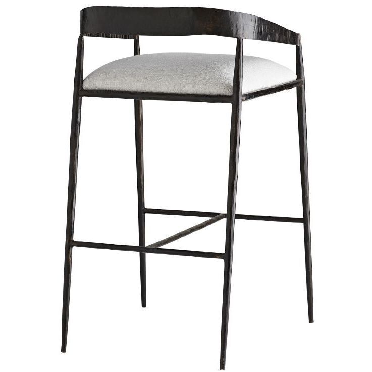 Ansel 36.5 inch Sterling Bar Stool