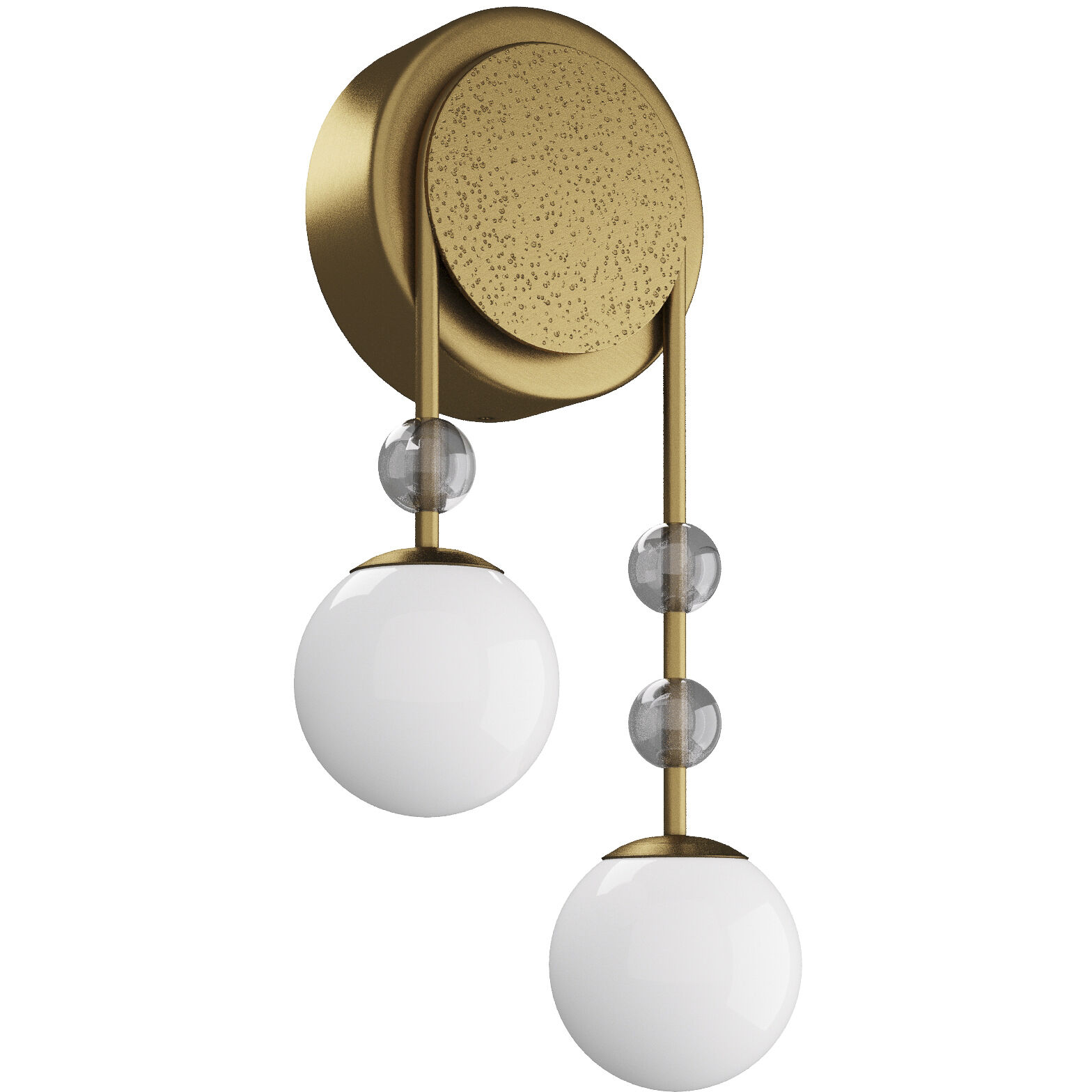 Beverly 2 Light 10.5 inch Antique Brass Sconce Wall Light, Right