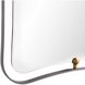 Janey 45 X 30 inch Natural Iron Hourglass Mirror