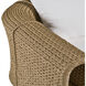 Julien Pearl and Tan Outdoor Lounge Chair