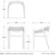 Aurelie Buff and Blackened Bronze Outdoor Dining Chair