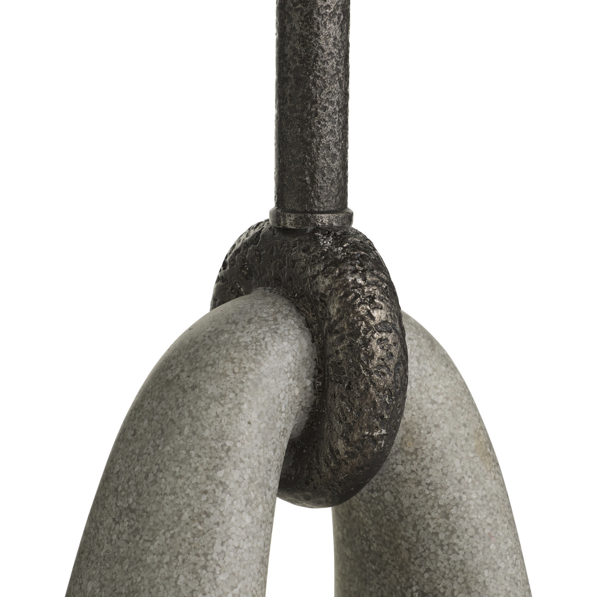 Miles 12 inch Vintage Bronze and Graphite Accent Table