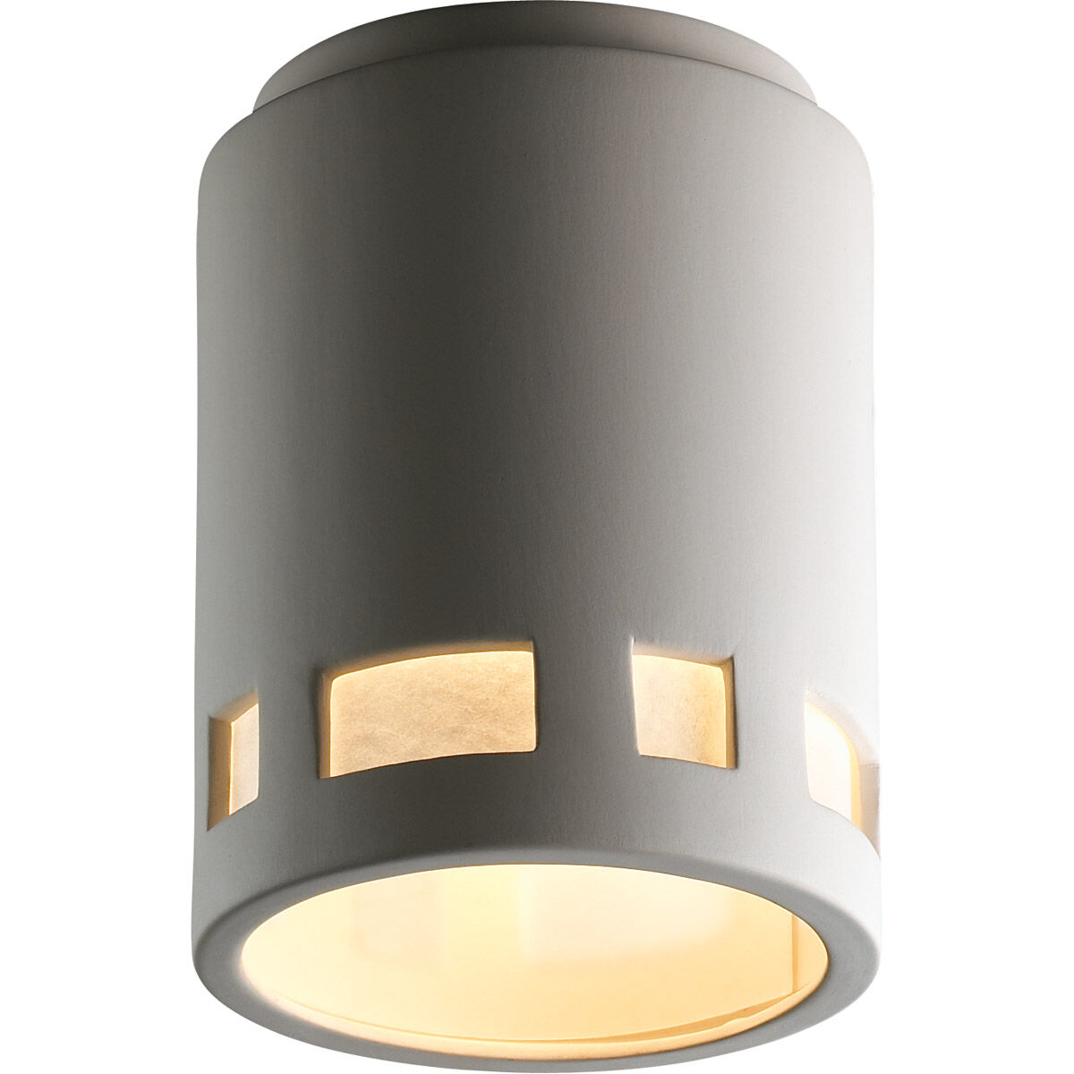 Radiance LED 7 inch White Crackle Flush-Mount Ceiling Light