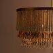 Baja 3 Light 30 inch Antique Brass Chandelier Ceiling Light in Natural Coco Beads