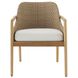 Chilton Pearl and Dark Blonde with Natural Teak Outdoor Dining Chair