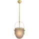 Kathleen 1 Light 13 inch Antique Brass Pendant Ceiling Light