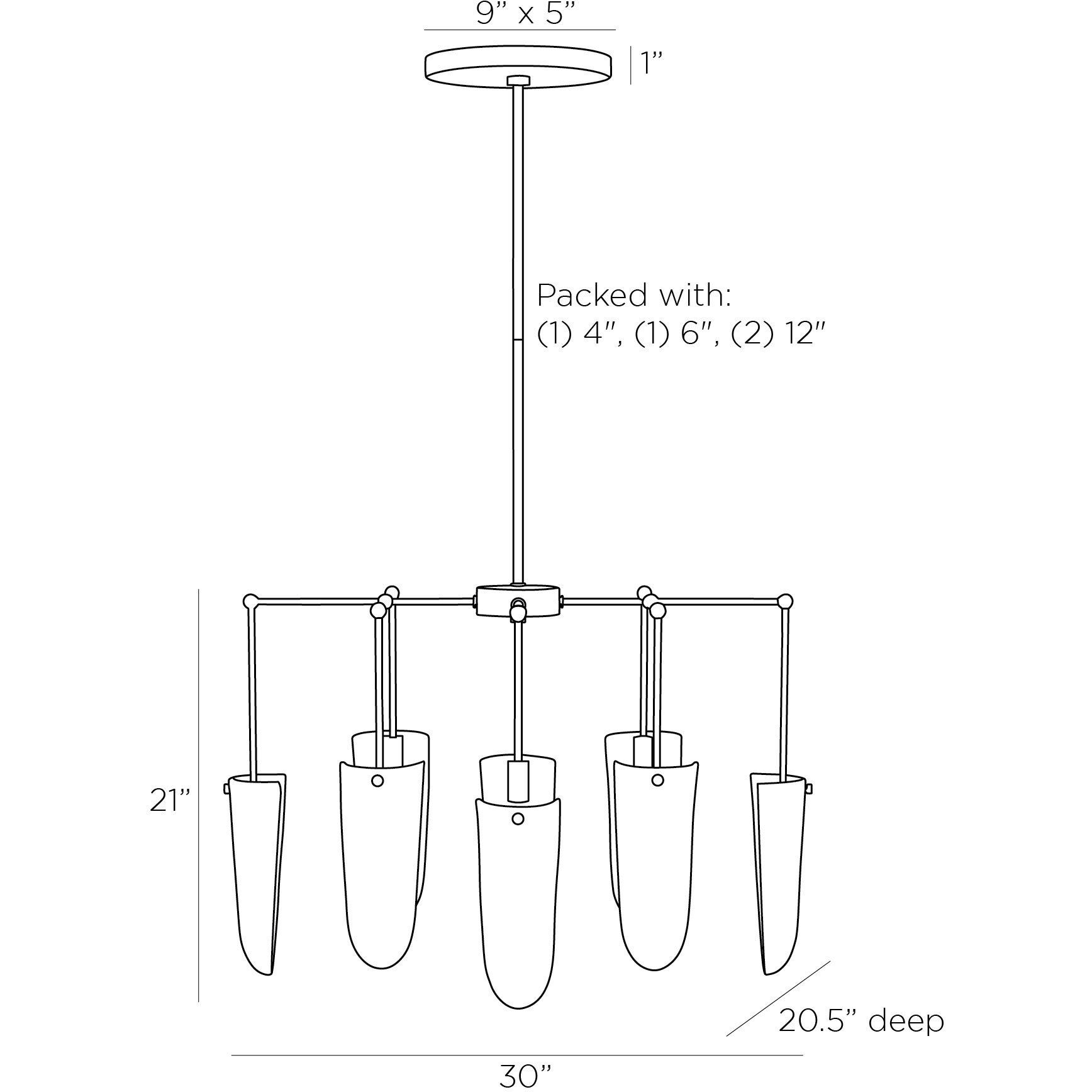 Valeria 8 Light 30 inch Clear Seedy Chandelier Ceiling Light