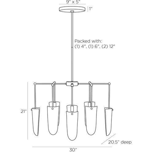 Valeria 8 Light 30 inch Clear Seedy Chandelier Ceiling Light