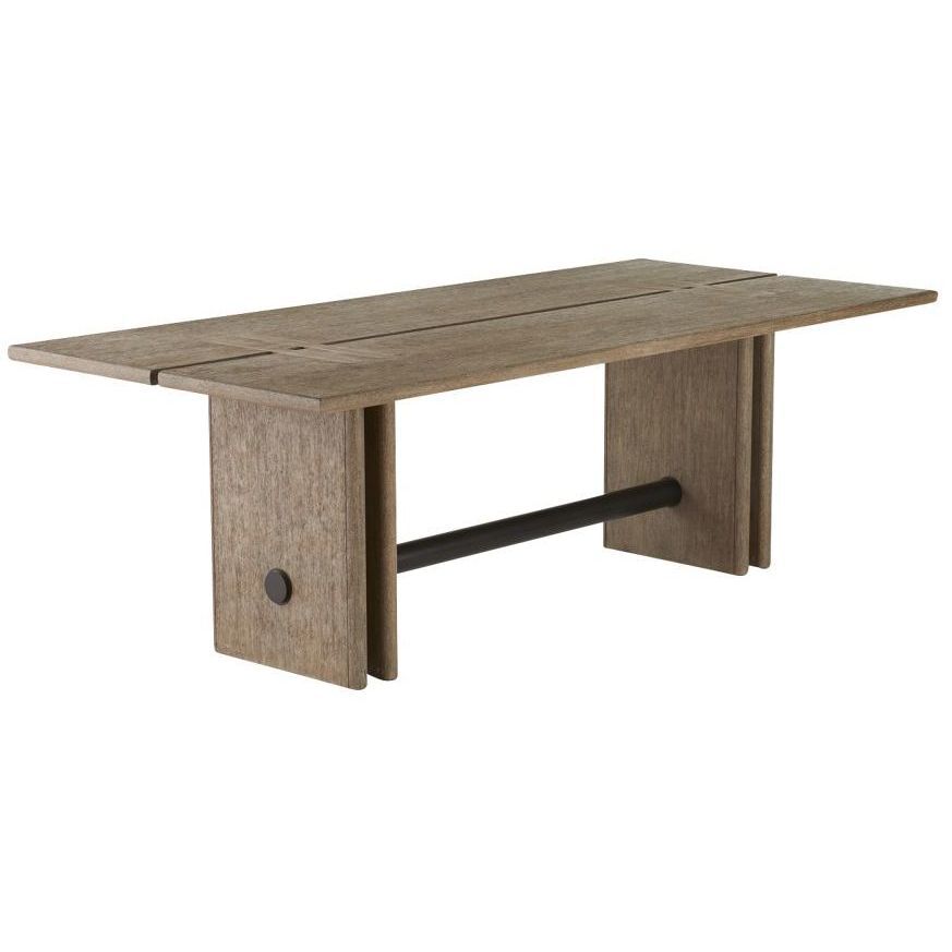 Dominic 91 X 30 inch Willow and Aged Bronze Outdoor Dining Table