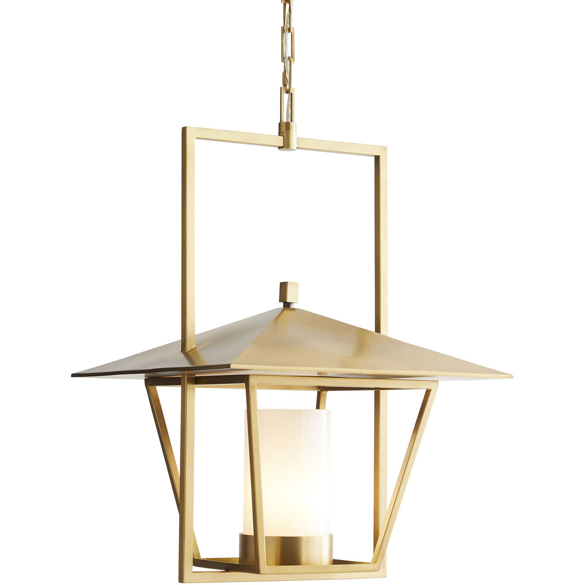 Temple 1 Light 19 inch Antique Brass Pendant Ceiling Light