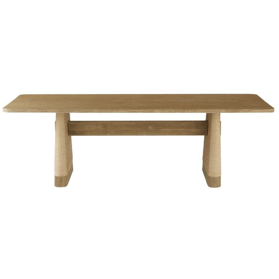 Delrio 96 X 30 inch Honey Outdoor Dining Table