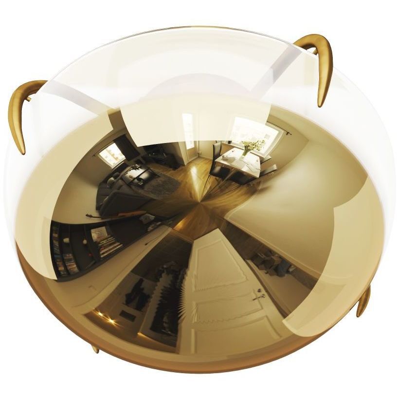 Corona Gold Ombre Flush Mount Ceiling Light