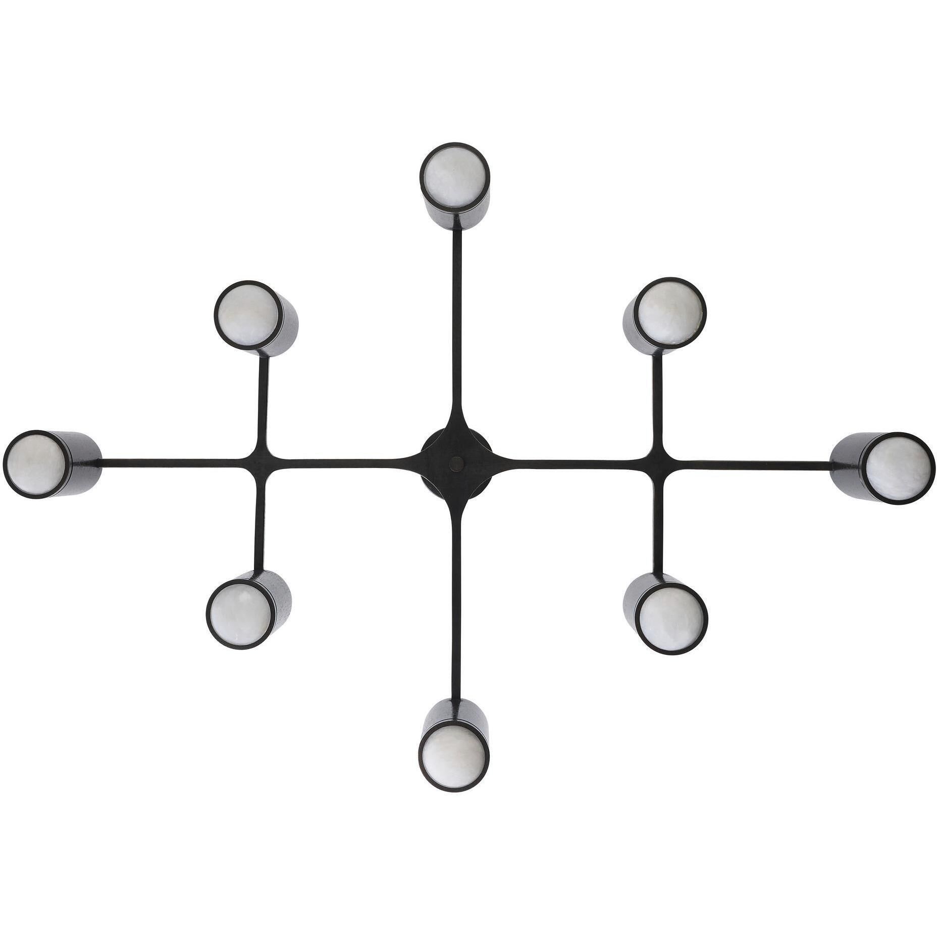 Loryn 8 Light 46 inch English Bronze Semi Flush Mount Ceiling Light