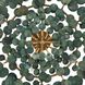 Bilal 3 Light 38 inch Eucalyptus Coconut Shell and Antique Brass Flush Mount Ceiling Light