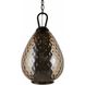 Eureka 1 Light Smoke Pendant Ceiling Light