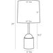 Grove 29 inch 150.00 watt Bronze Table Lamp Portable Light