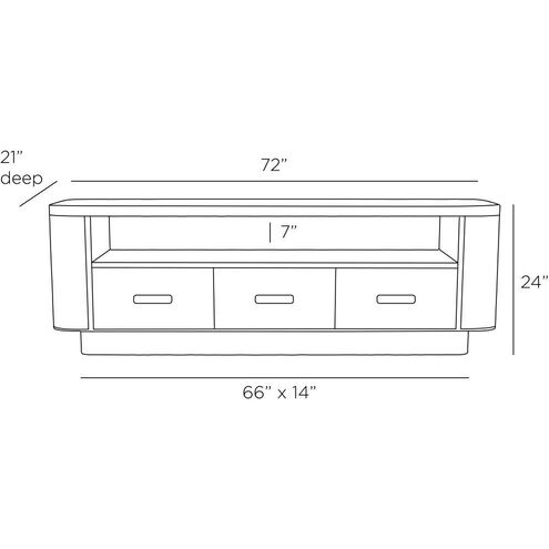 Teton 24 inch Smoke Credenza