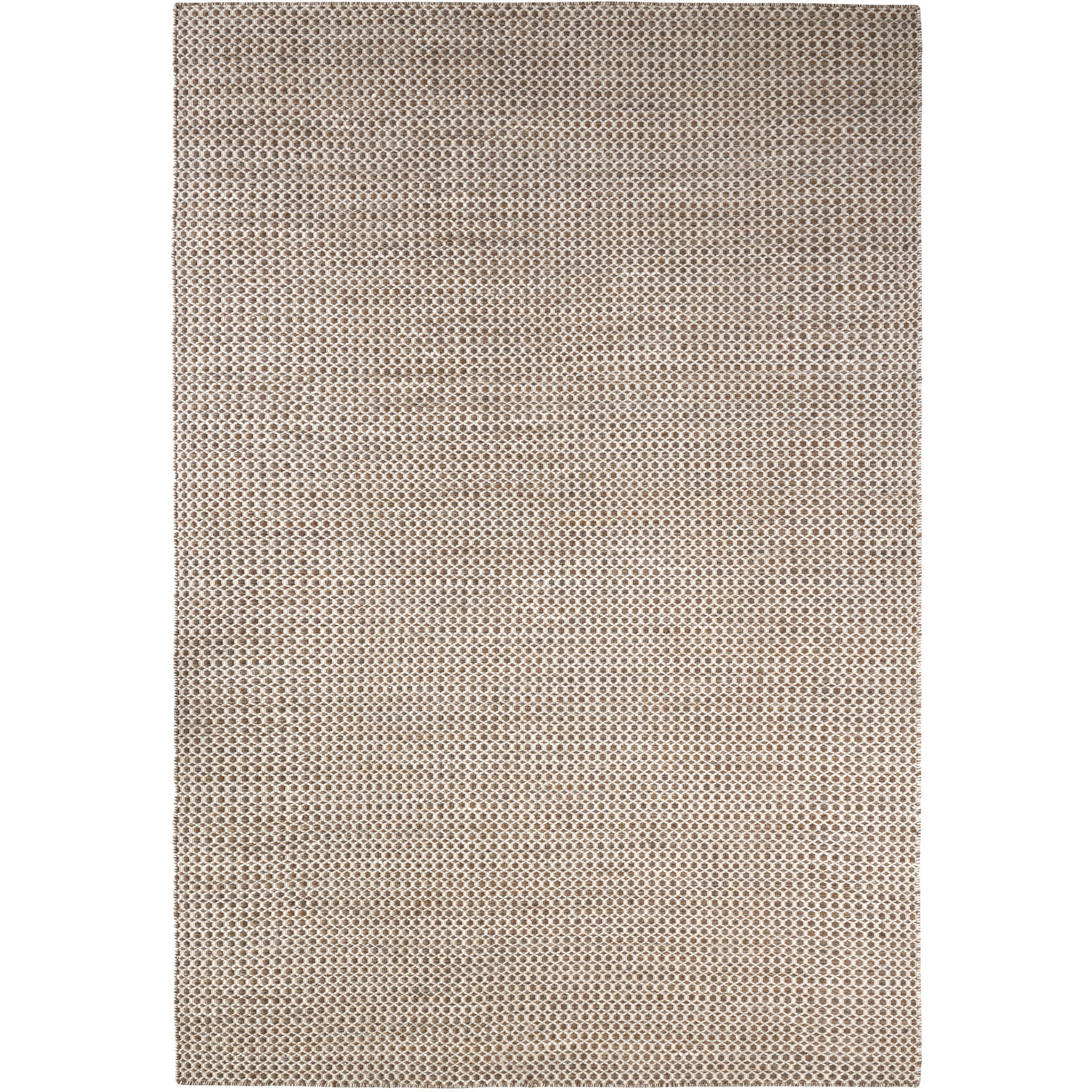 Deya Dark Brown and Ivory Indoor Rug