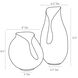 Isaac 13.5 X 6.5 inch Vases, Set of 2