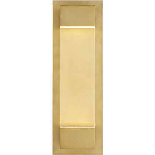 Charlie LED 6 inch Antique Brass Sconce Wall Light, Essential Lighting