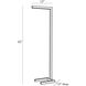 Salford 52 inch Vintage Brass Floor Lamp Portable Light