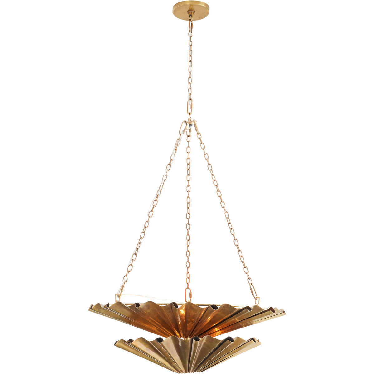 Katya 9 Light 28 inch Vintage Brass Chandelier Ceiling Light