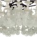 Cyprus 6 Light 34 inch Organic Frosted and Bronze Chandelier Ceiling Light