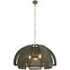 Kamari 3 Light 35.5 inch Antique Brass Pendant Ceiling Light
