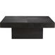 Campbell 39.5 X 14 inch Sandblasted Soft Black Waxed Cocktail Table