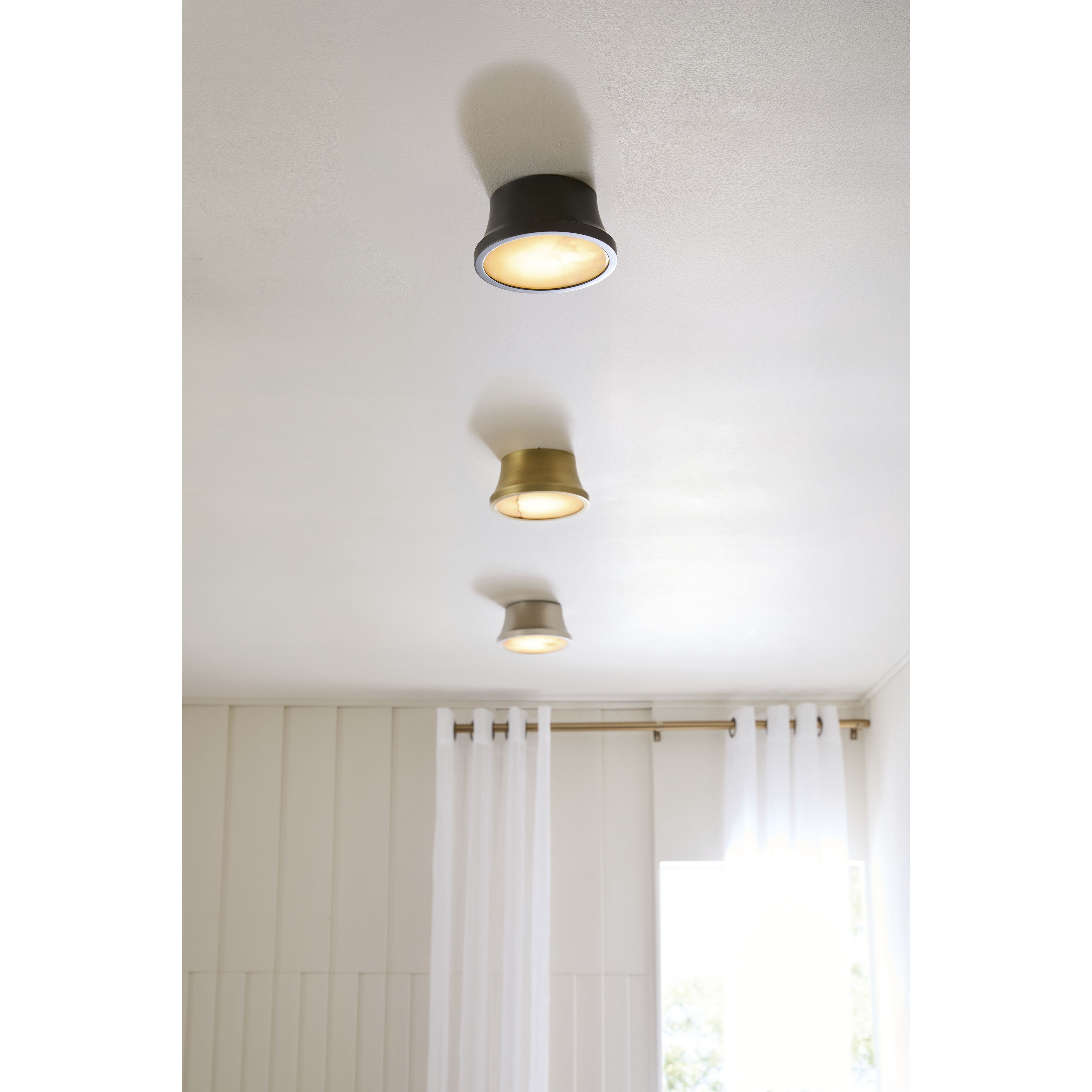 Louisa 1 Light 6.5 inch Vintage Silver Flush Mount Ceiling Light