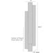 Punch 2 Light 48.5 inch Marine Grade Aged Graphite Outdoor Sconce, Oversized
