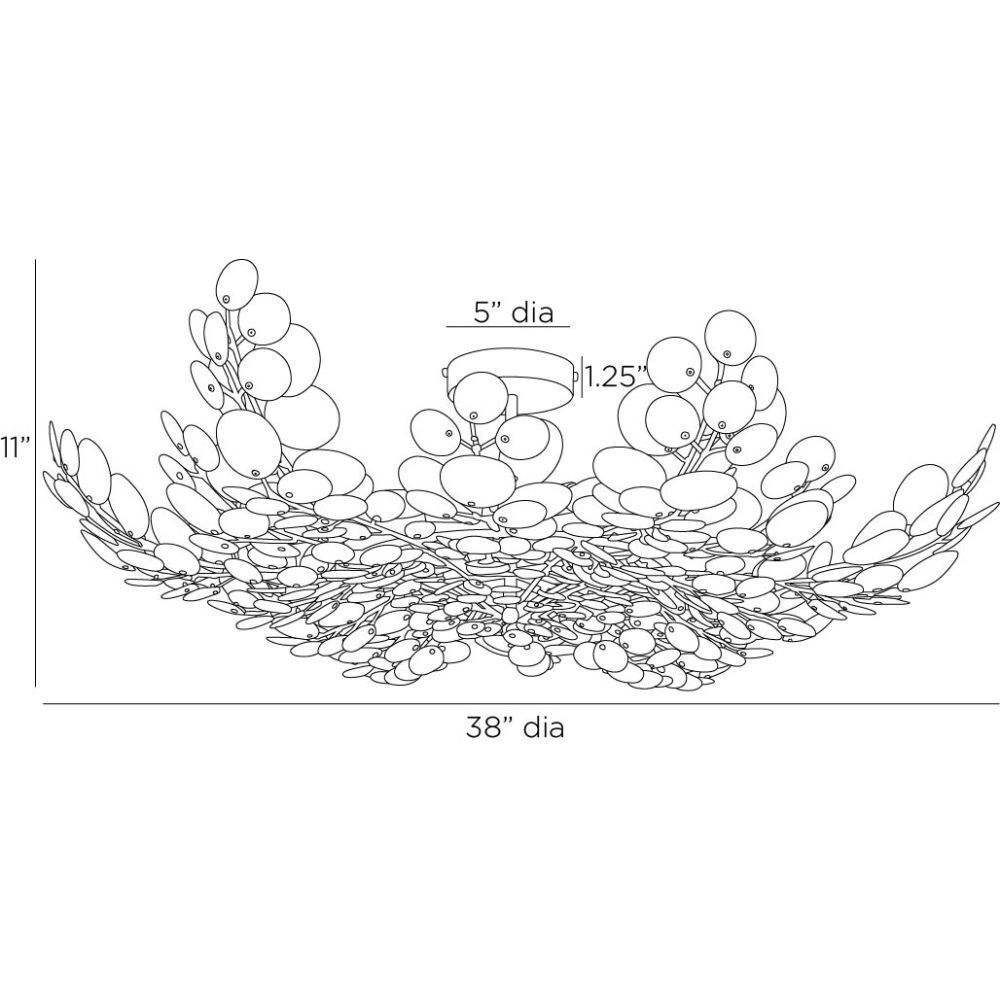 Bilal 3 Light 38 inch Eucalyptus Coconut Shell and Antique Brass Flush Mount Ceiling Light