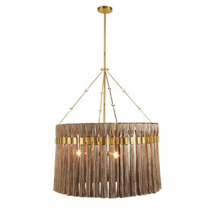 Dutchess 4 Light 32 inch Gold and Gray Chandelier Ceiling Light