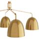 Worth 4 Light 40.5 inch Vintage Brass Chandelier Ceiling Light