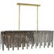Leighton 7 Light 51.5 inch Smoke Luster Chandelier Ceiling Light