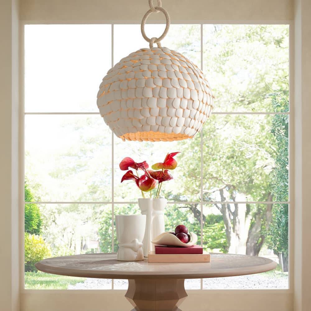 Ramya 1 Light 29.5 inch White Pendant Ceiling Light
